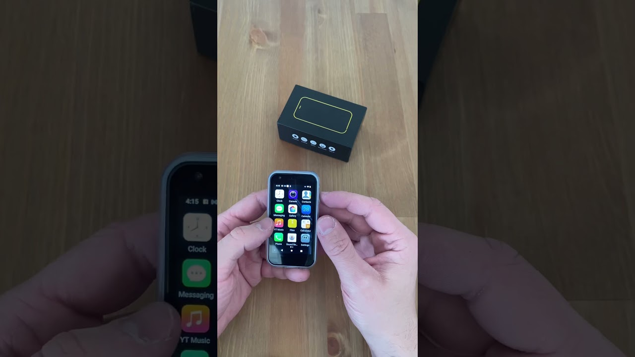Mini Phone (finger size) 🥺 #miniphone  #smartphone  #unboxing #miniiphone #fyp