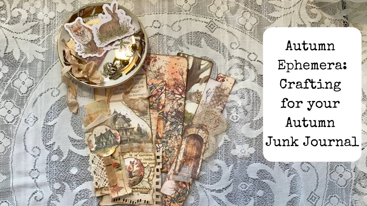 Autumn Ephemera: Crafting for your Autumn Journal... Ft. Bontik Vintage Designs