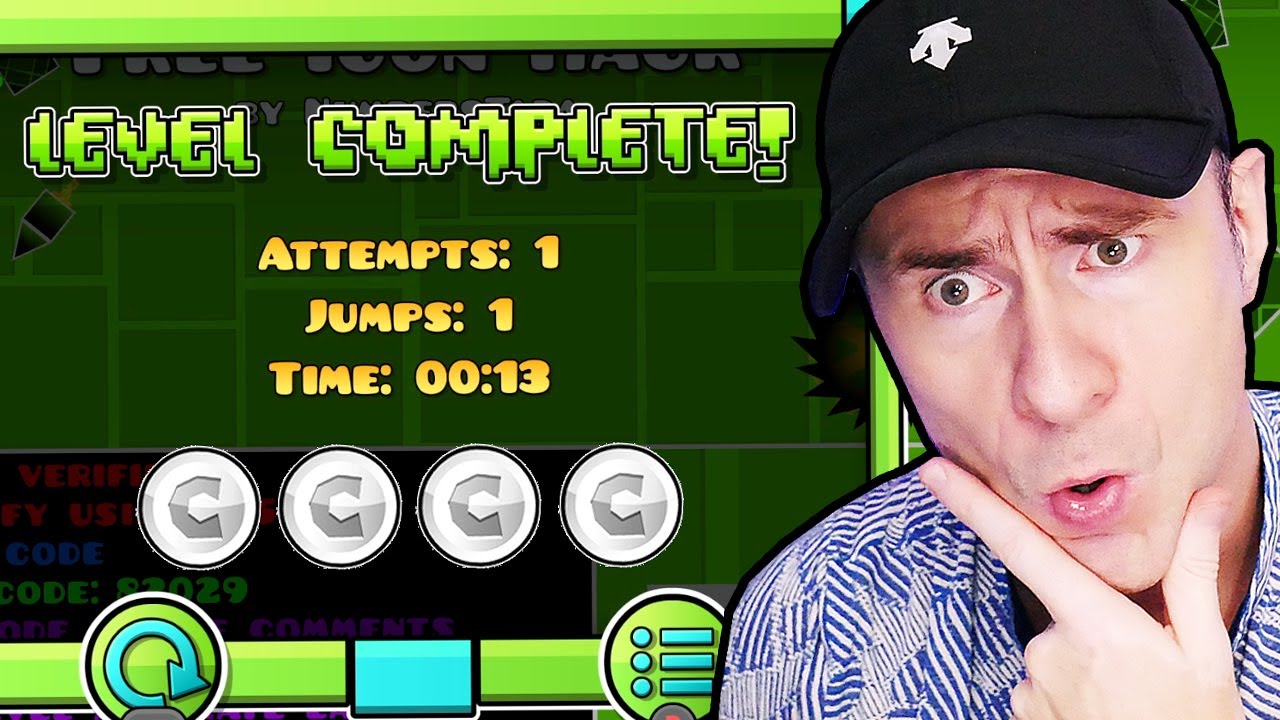 THIS IMPOSSIBLE LEVEL has 4 COINS!? - Geometry Dash 2.2