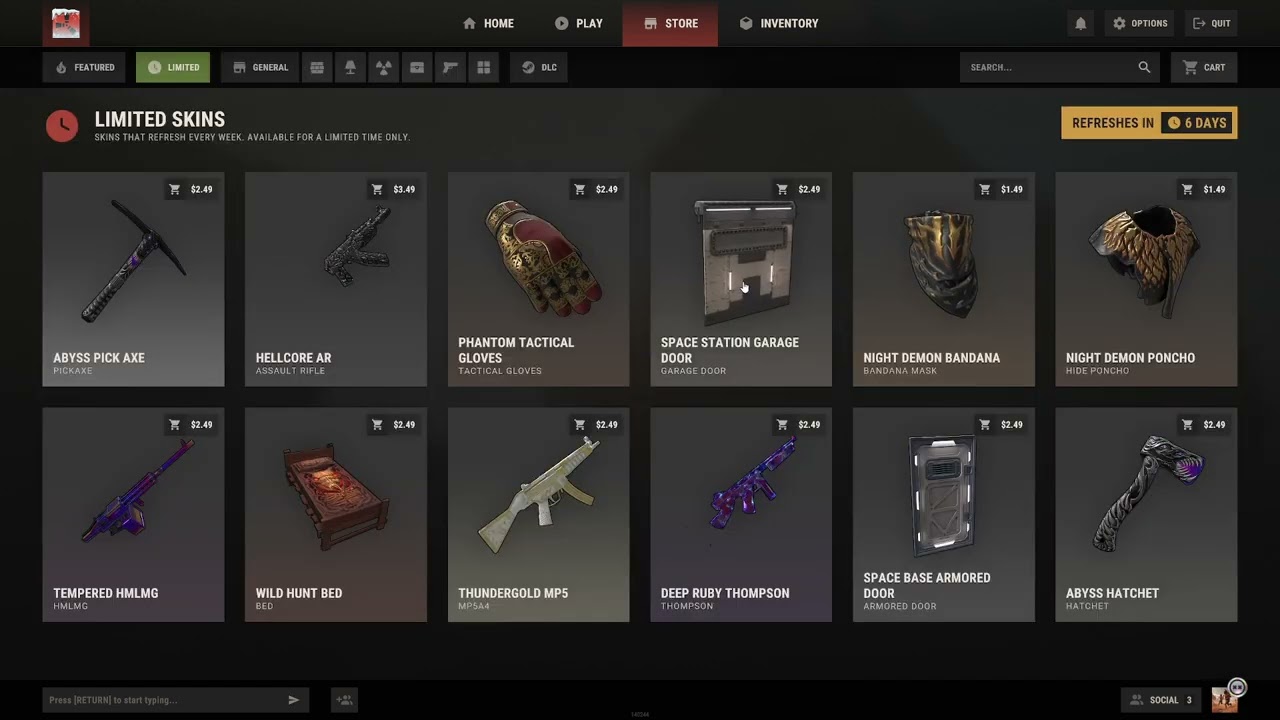 Rust PC Item Store in 62 Seconds! 💥 This Week’s Rust Skin Prices 01/01/26