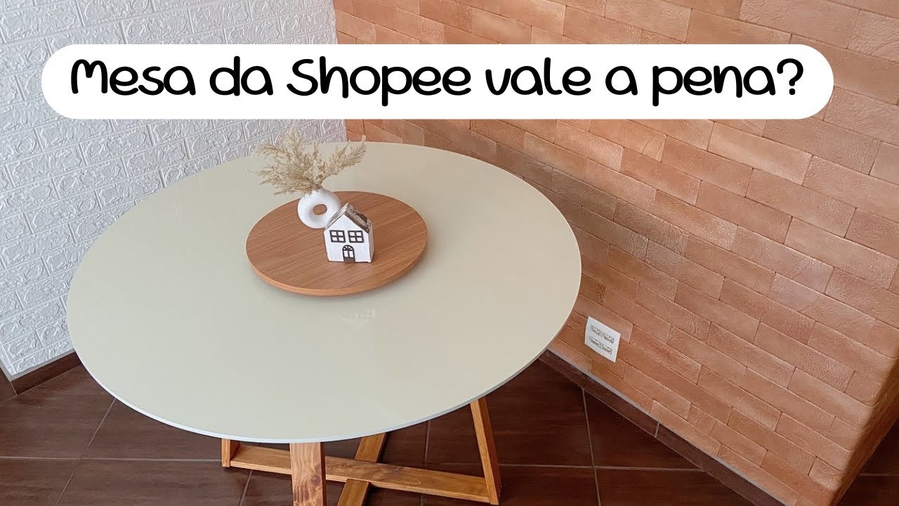 MESA DE JANTAR DA SHOPEE - LINDA, BARATA E FÁCIL DE MONTAR