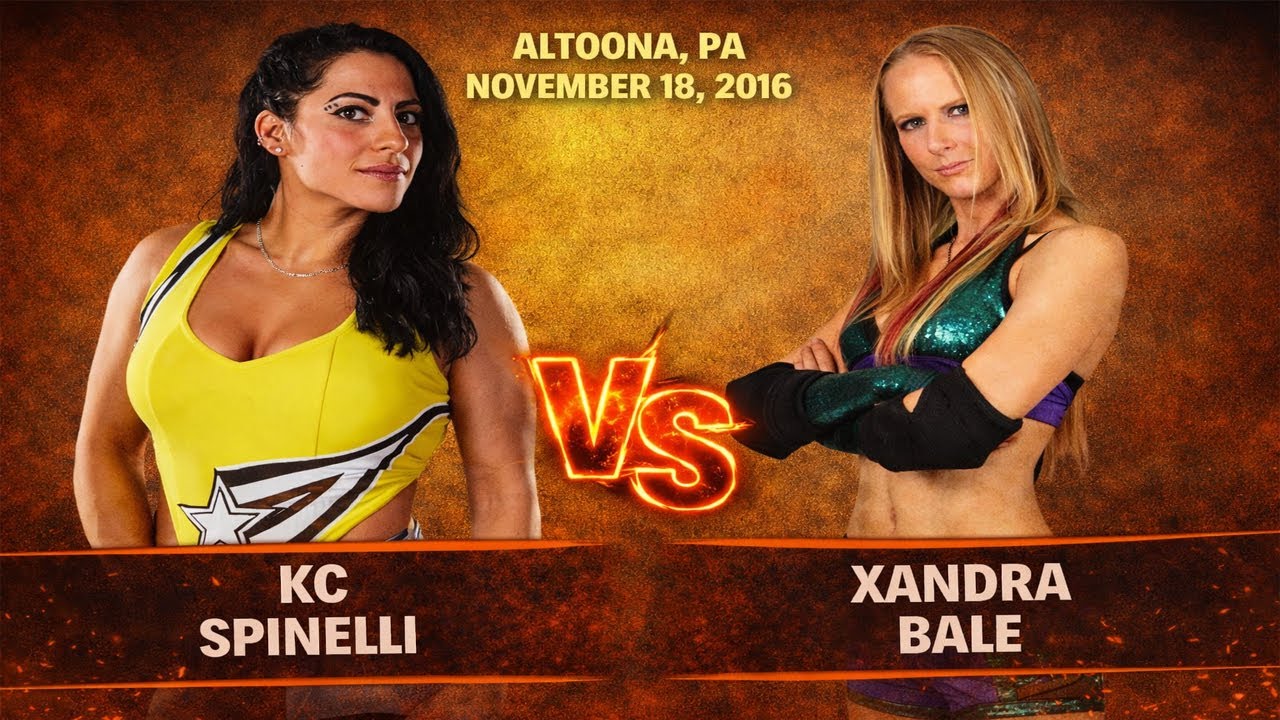 KC Spinelli vs. Xandra Bale: Women's Wrestling at Big Time Wrestling. Altoona, PA (2016) WWE TNA