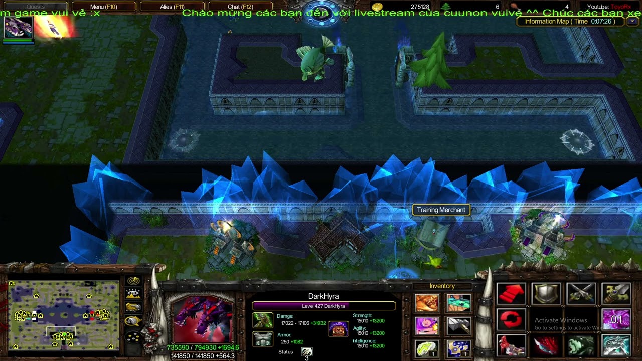 Warcraft 3| LOD HERO 6.5 ( cuunon vs chujack 1 đều )