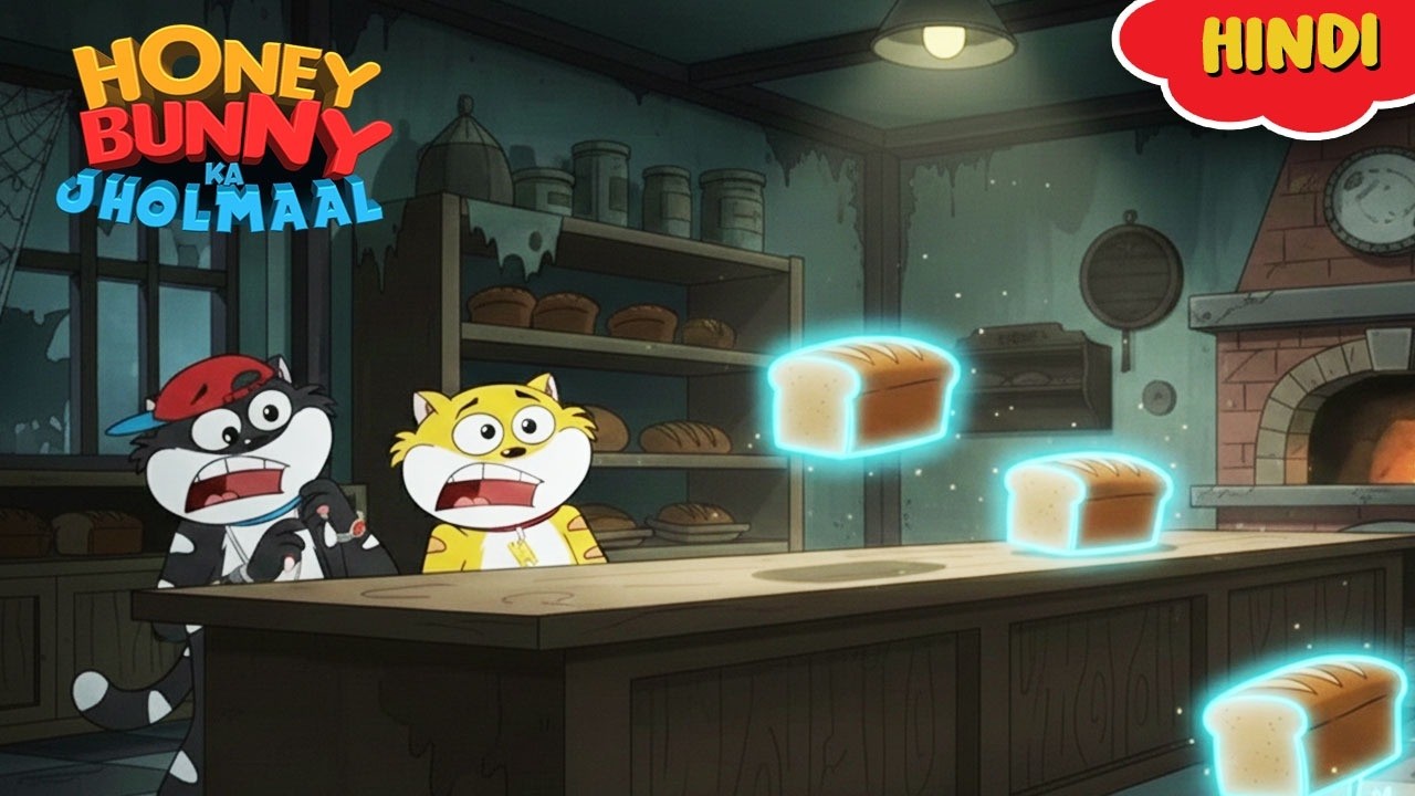 Honey Bunny घुसे Haunted Bakery जहाँ Bread अपने आप चल रही थी | Gags In Hindi | Kids Show|Funny Video