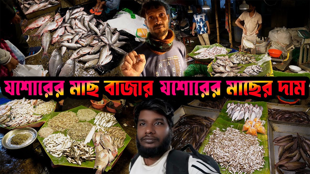 The largest wholesale fish market in Jessore