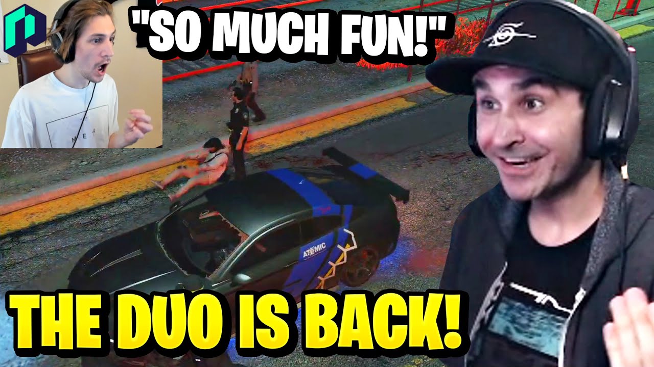 Summit1g Reunites with xQc & Saves Him from Cops + 50k WIN! | GTA 5 NoPixel RP