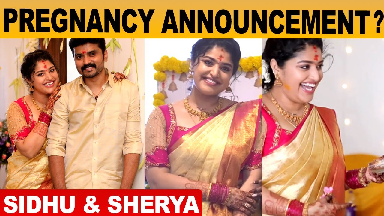 Good News சொன்ன Sidhu & Sherya😍Pregnancy Announcement ? | Vijay Tv Serial | Actor Sidhu Sid