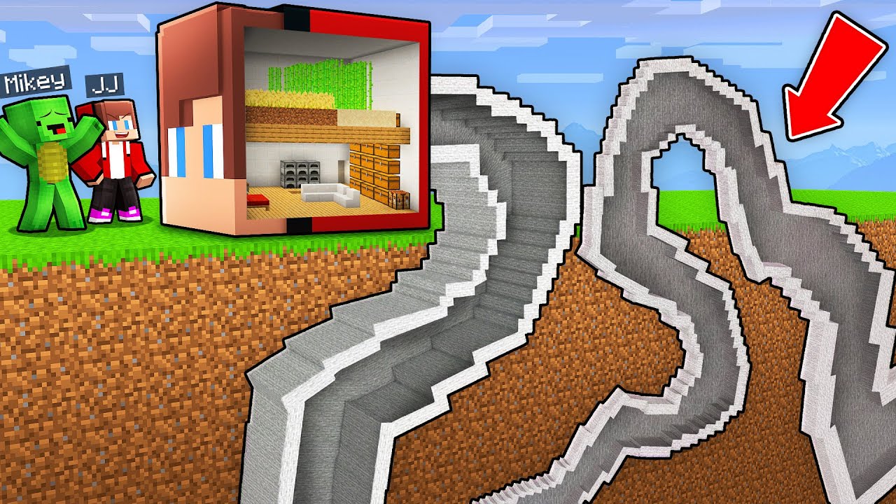 Mikey Found JJ’s Secret Tunnel inside His House in Minecraft (Maizen)