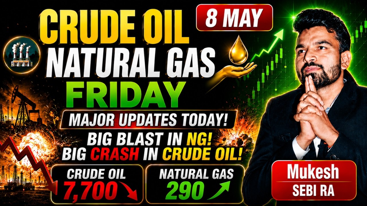 MCX CRUDE OIL & NATURAL GAS TODAY | BUY OR SELL? | IMPORTANT LEVELS | 8 MAY 2026