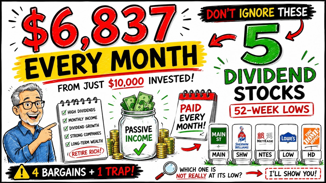 Don't Ignore These 5 Dividend Stocks Sitting at 52-Week Lows