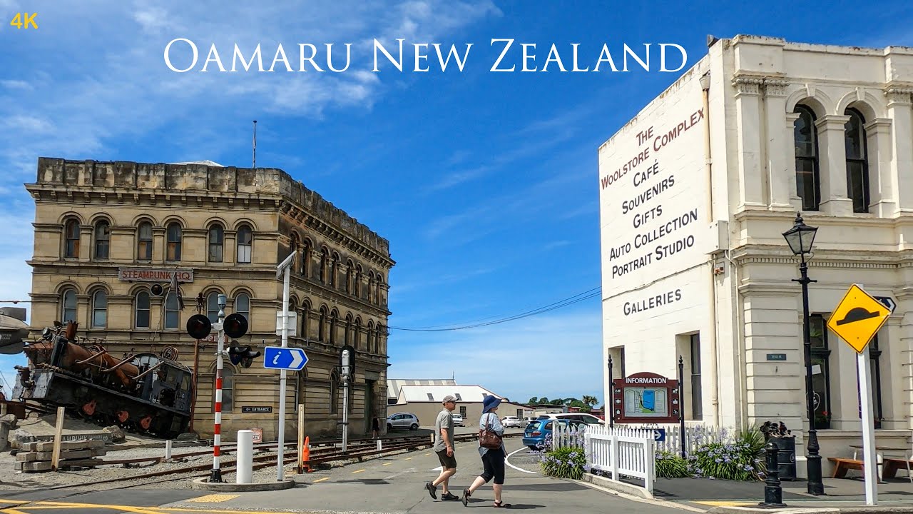 Oamaru New Zealand Driving Tour 4K Jan 2024 | Oamaru Town Centre | Victorian Heritage New Zealand