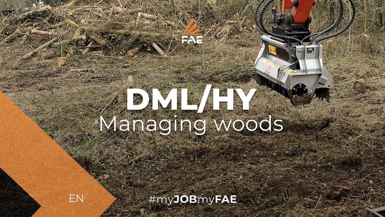 FAE Forestry mulcher with fixed tooth rotor for excavators from 5 to 13 t