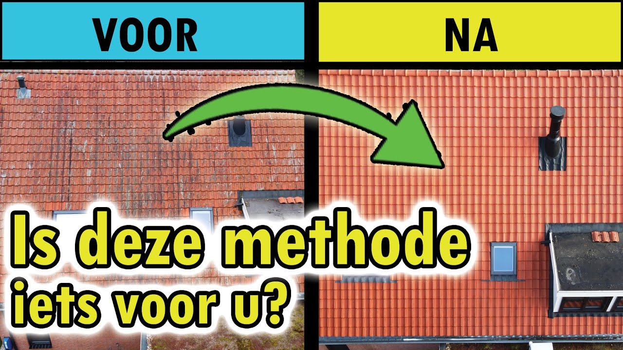 Dakpannen telescopisch laten reinigen? Of zelf uw dak schoonmaken? Dakreiniging met direct resultaat