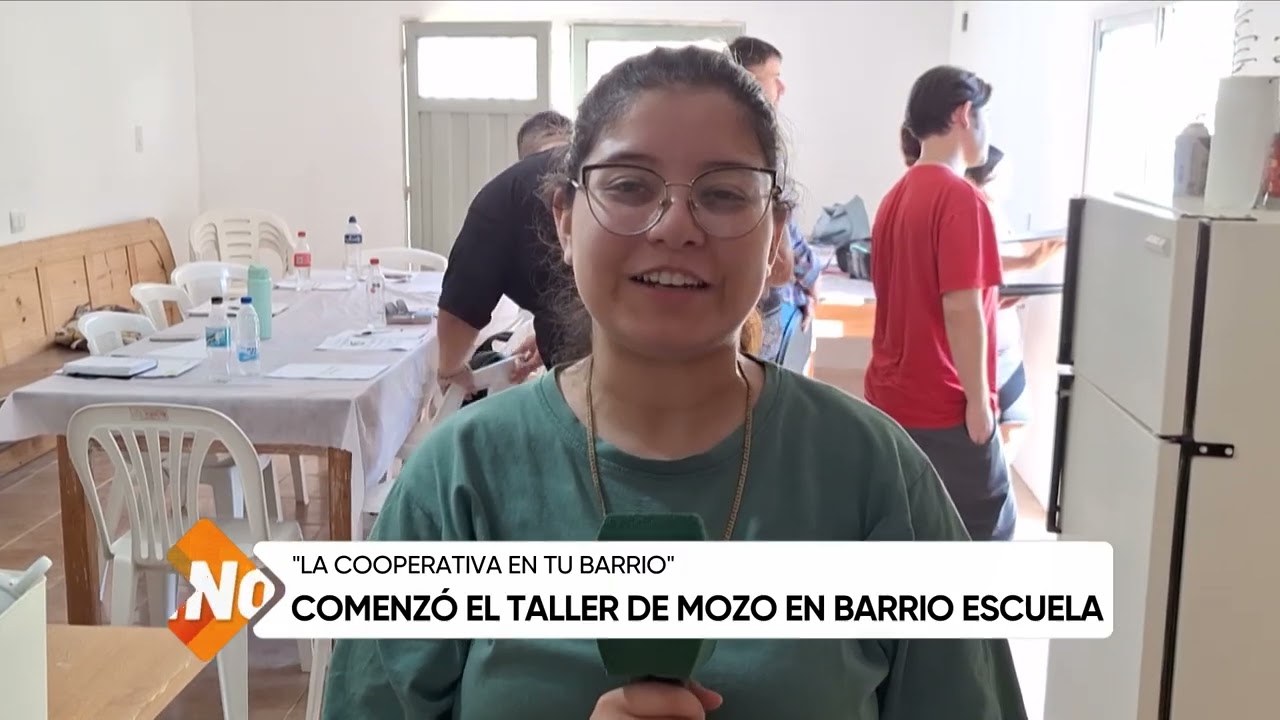 Comenzó el taller de mozo y camarero en barrio Escuela, 