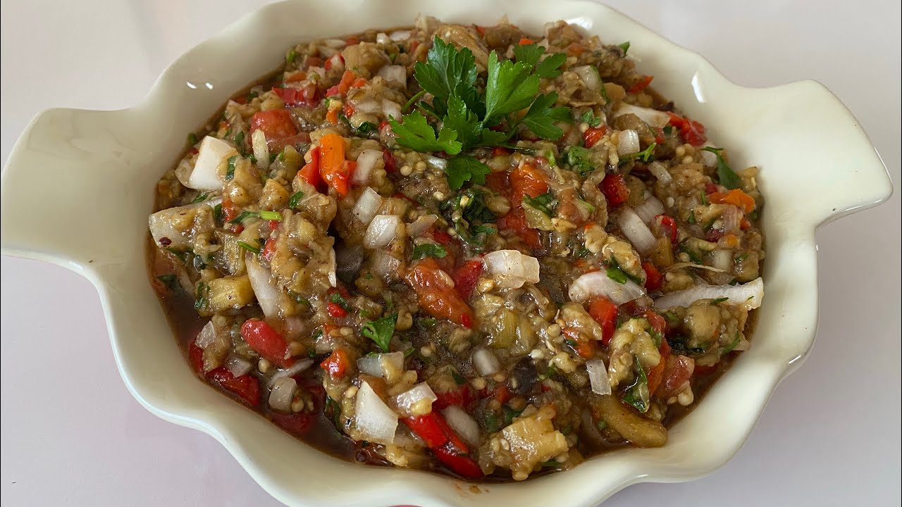 Turkish Eggplant Salad ( patlıcan salatası)