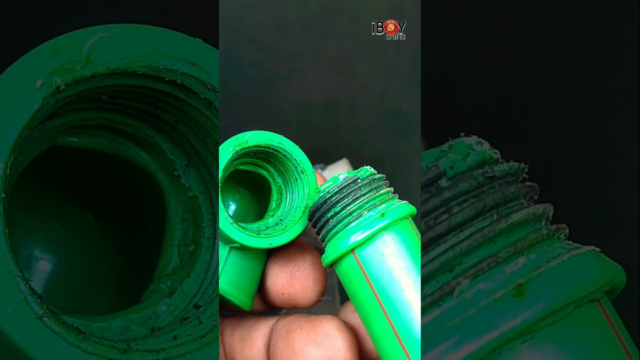 How to make threads on PVC pipes that millions of people don't know. #shorts
