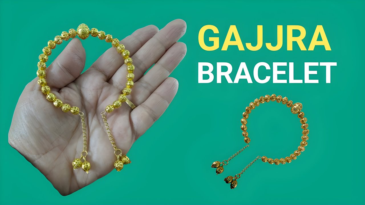 Beautiful Handcrafted Gold-Tone Gajra Bracelet
