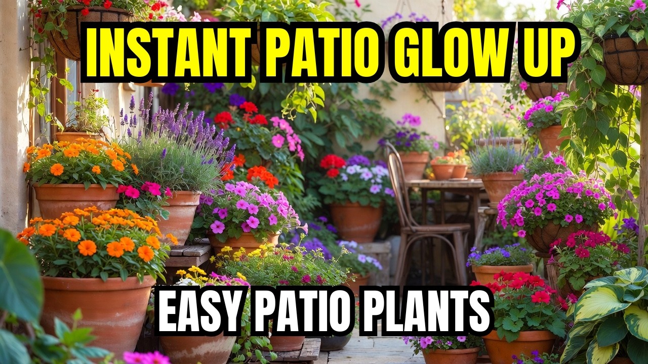 😍10 Best Patio Plants For Beginners | Best Plants For Patio Garden🪴