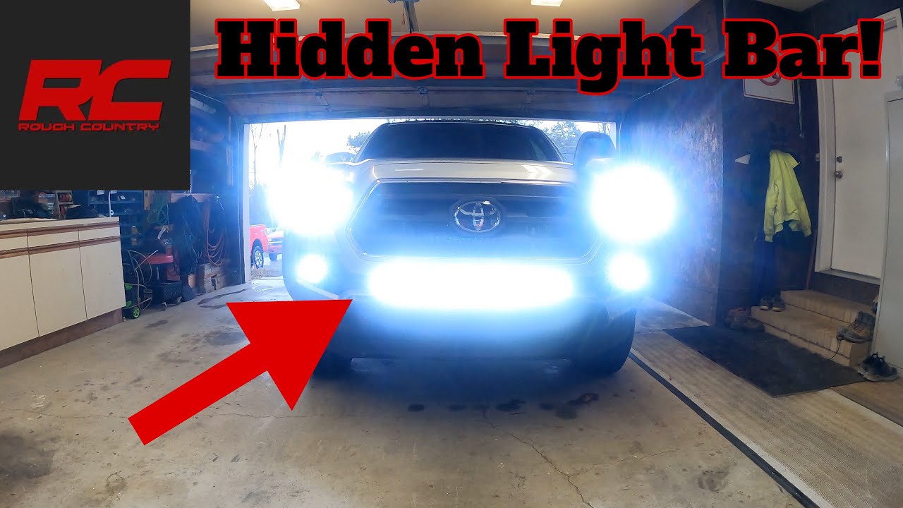 I Made My Tacoma Brighter!... Installing a 30 inch Rough Country Light Bar In My 2022 Tacoma.