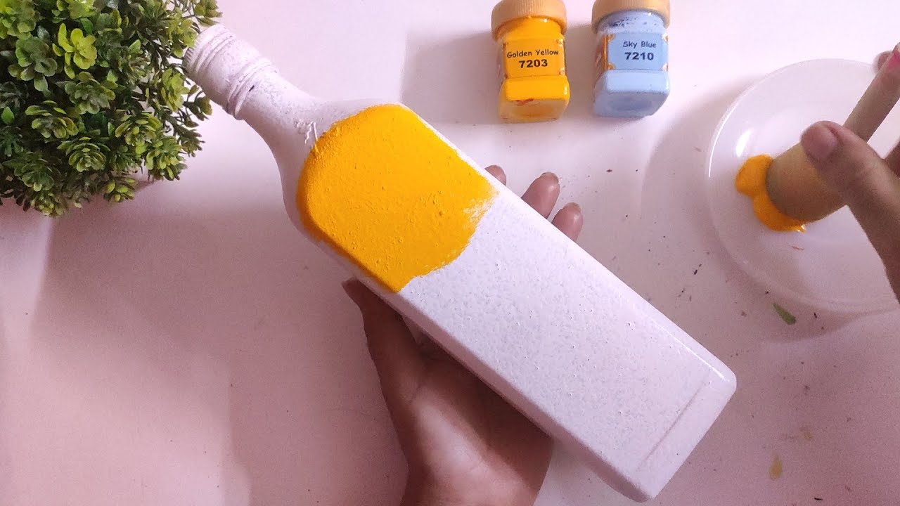 Very Easy & Simple Bottle Art For Beginners | DIY Bottle Painting |Easy Home Decor |DIY Bottle Art