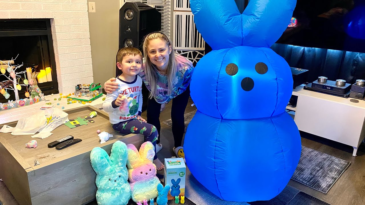 Unboxing 5&rsquo; Goosh Easter Peeps Inflatable & Peeps Stuffed Animals! #inflatables #peeps #easter2022🐰