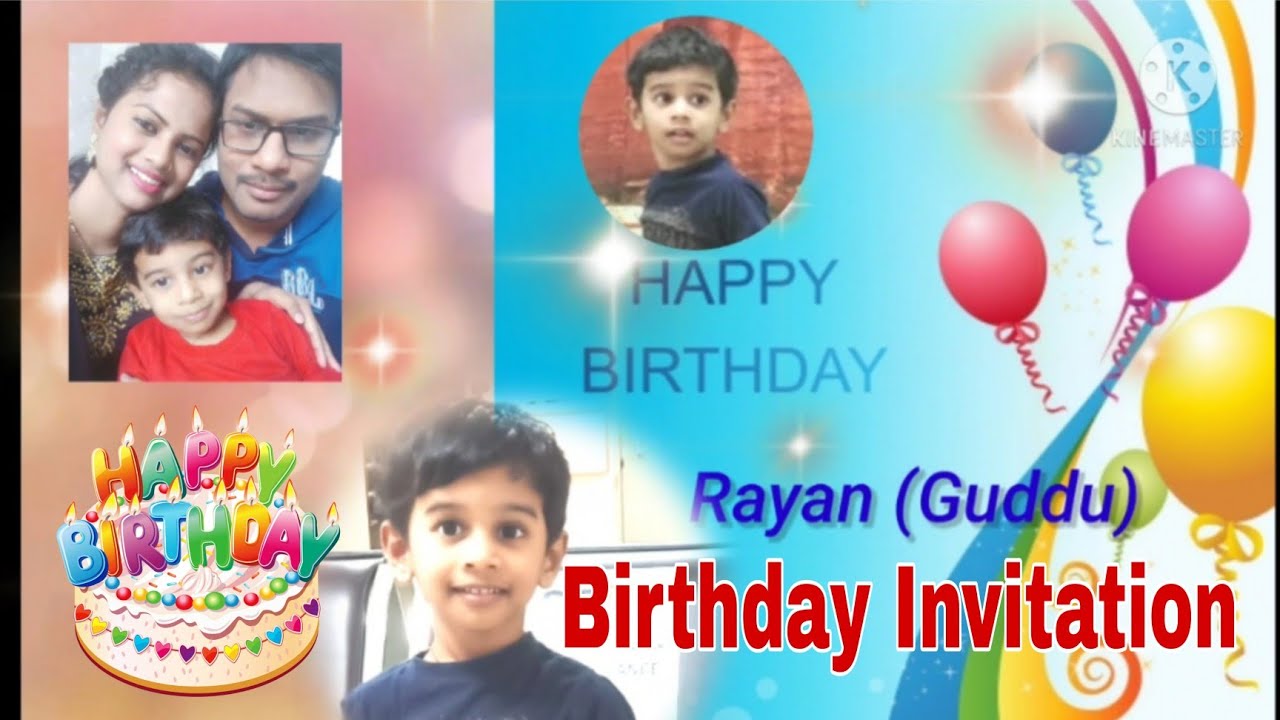 Birthday Invitation Video | Indian life in Saudi Arabia