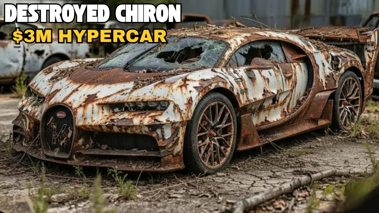 BUGATTI CHIRON Restoration ASMR | Complete Repair, Detailing & Luxury Car Revival ASMR