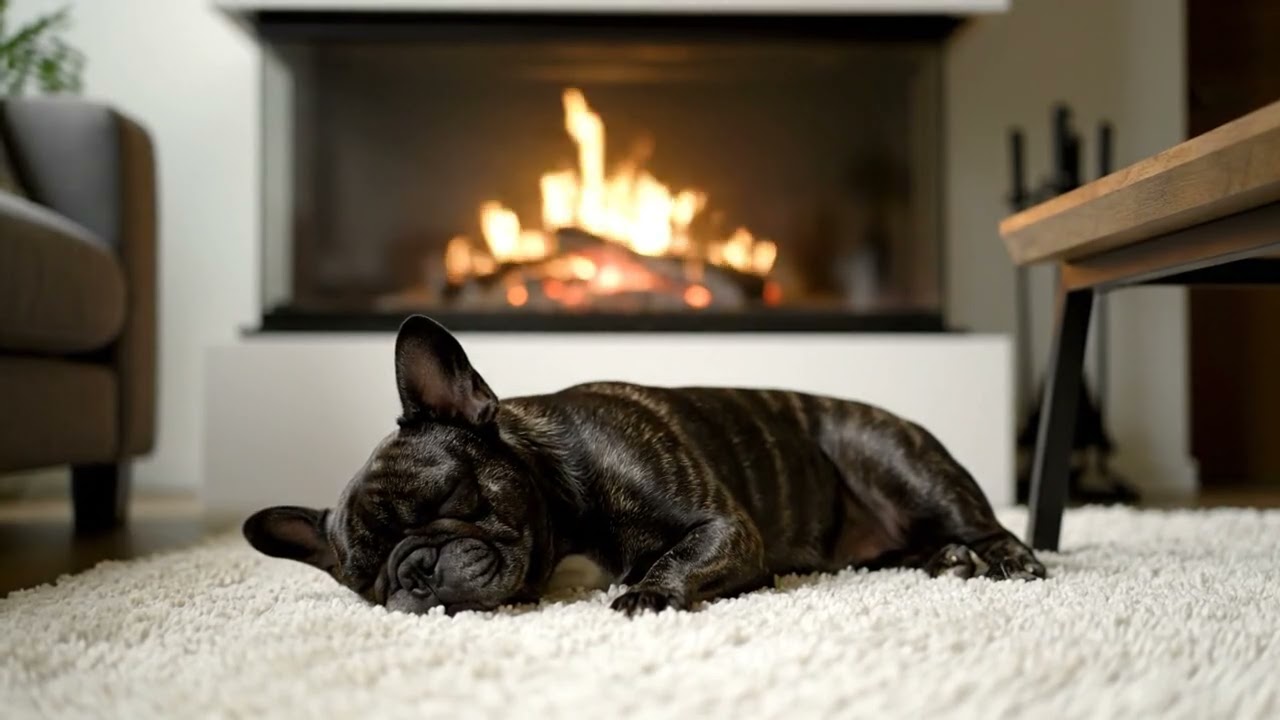 Fireplace Sounds for Sleeping | Gentle Fire Crackling All Night