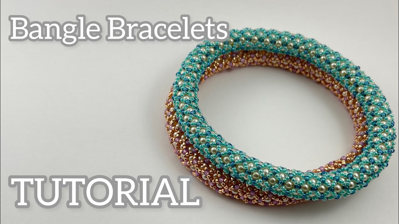 Beaded Bangle Bracelet 