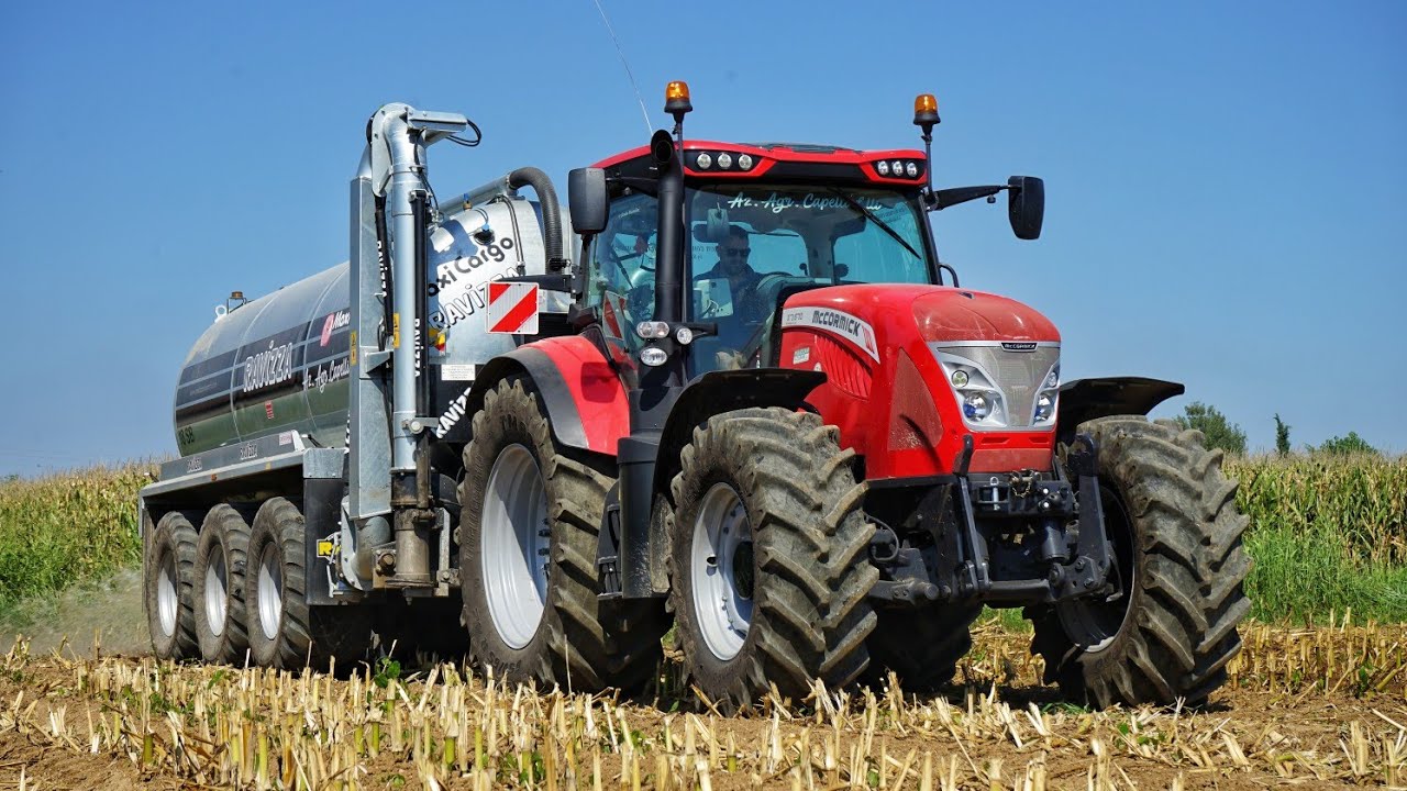 Spargimento liquame MCCORMICK X7.670 + Ravizza Maxicargo 18sb | Liquid Manure spreading