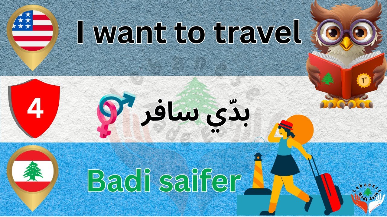🇱🇧 Learn Lebanese Arabic Dialect | 30 Common Phrases with 6 Easy Patterns for Beginners Part 4