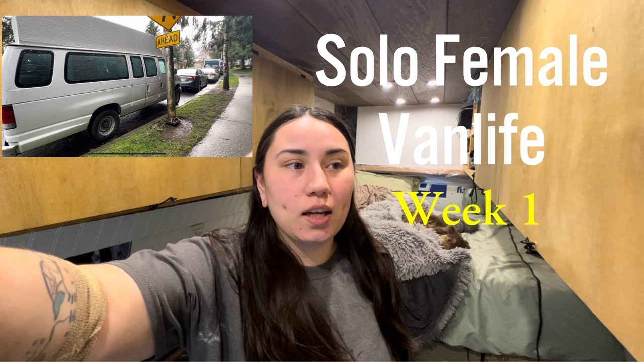 Solo Female Vanlife Stealth Camping | Rough Start to Vanlife | VANLIFE VLOG