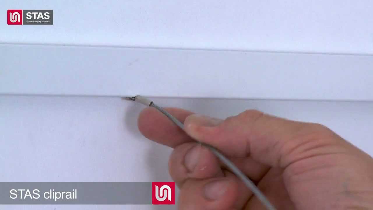 STAS Cliprail Picture & Art Hanging System from Quadro Art Hanging Systems