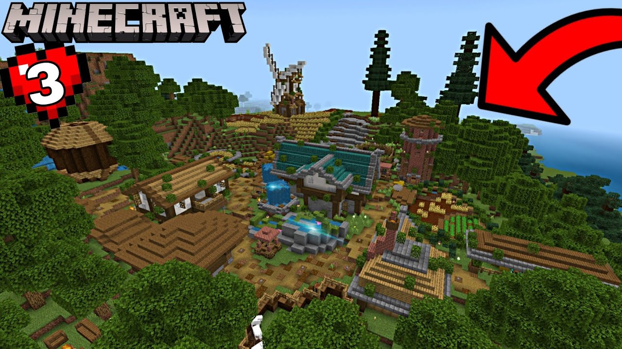 بنيت اجمل قرية في ماينكرافت |Minecraft survival #3 ..