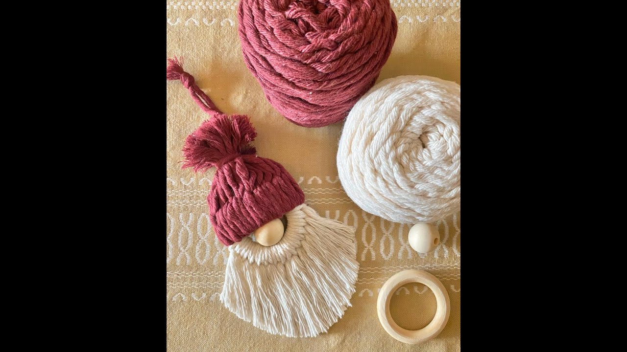 DIY Macramé Hipster Julemand