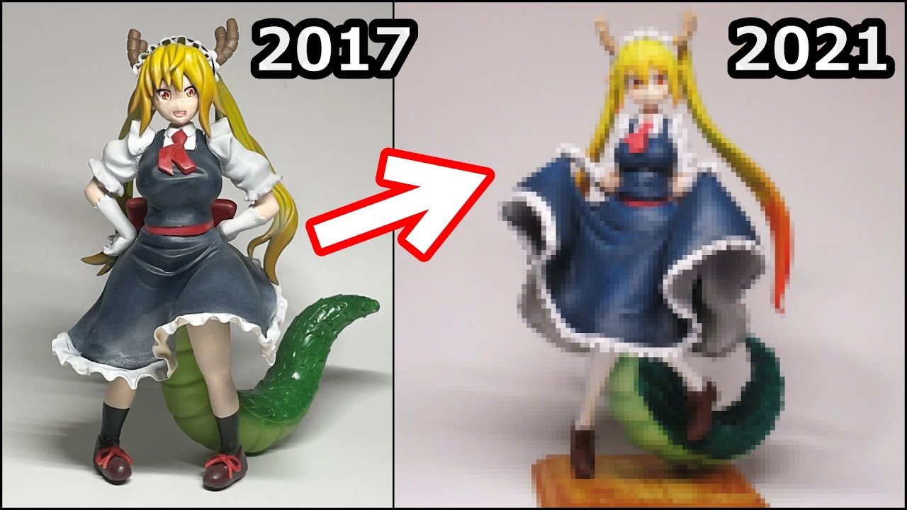 【小林さんちのメイドラゴン】トールのフィギュアを4年ぶりに作ってみた【粘土】How to make a figure of Tohru - Miss Kobayashi's Dragon Maid