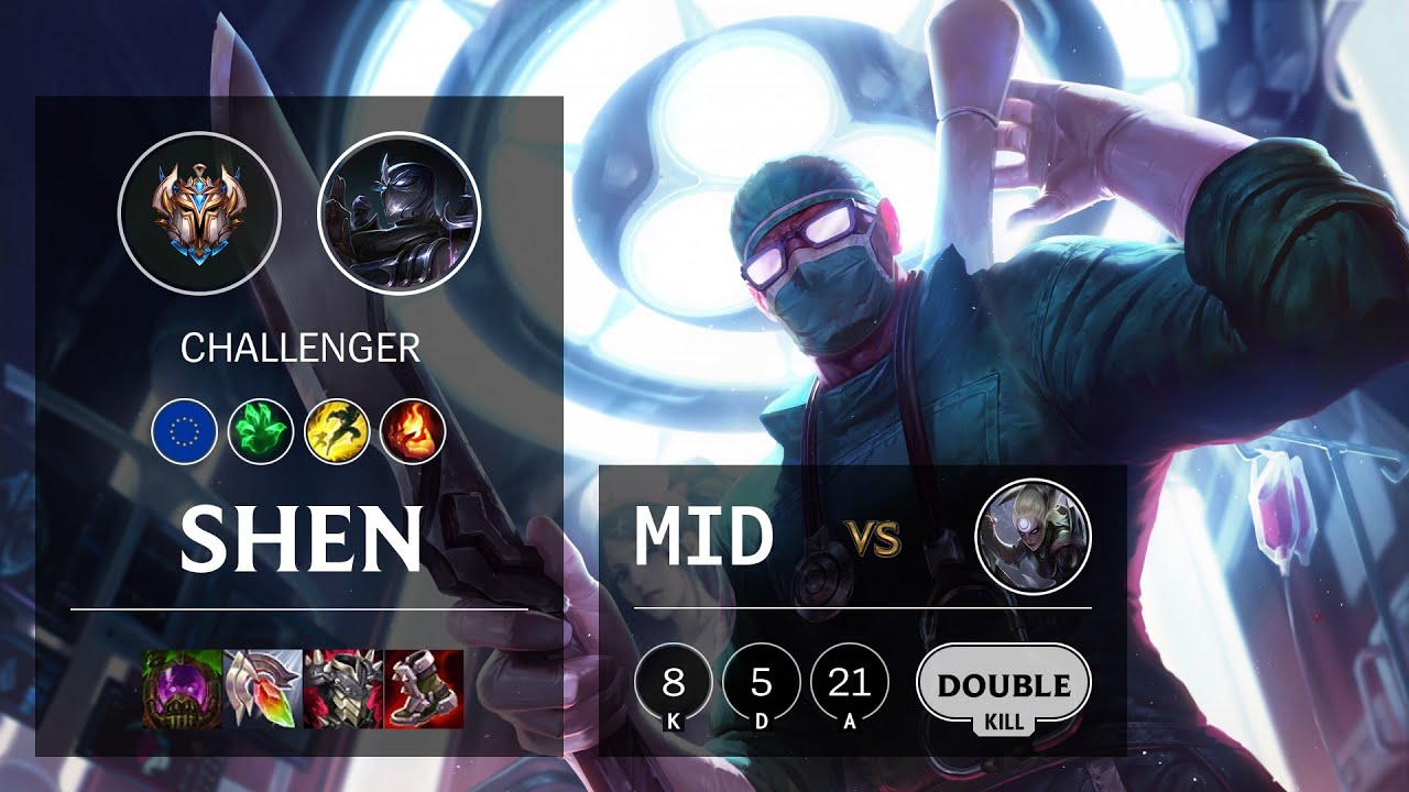 Shen Mid vs Diana - EUW Challenger Patch 11.18