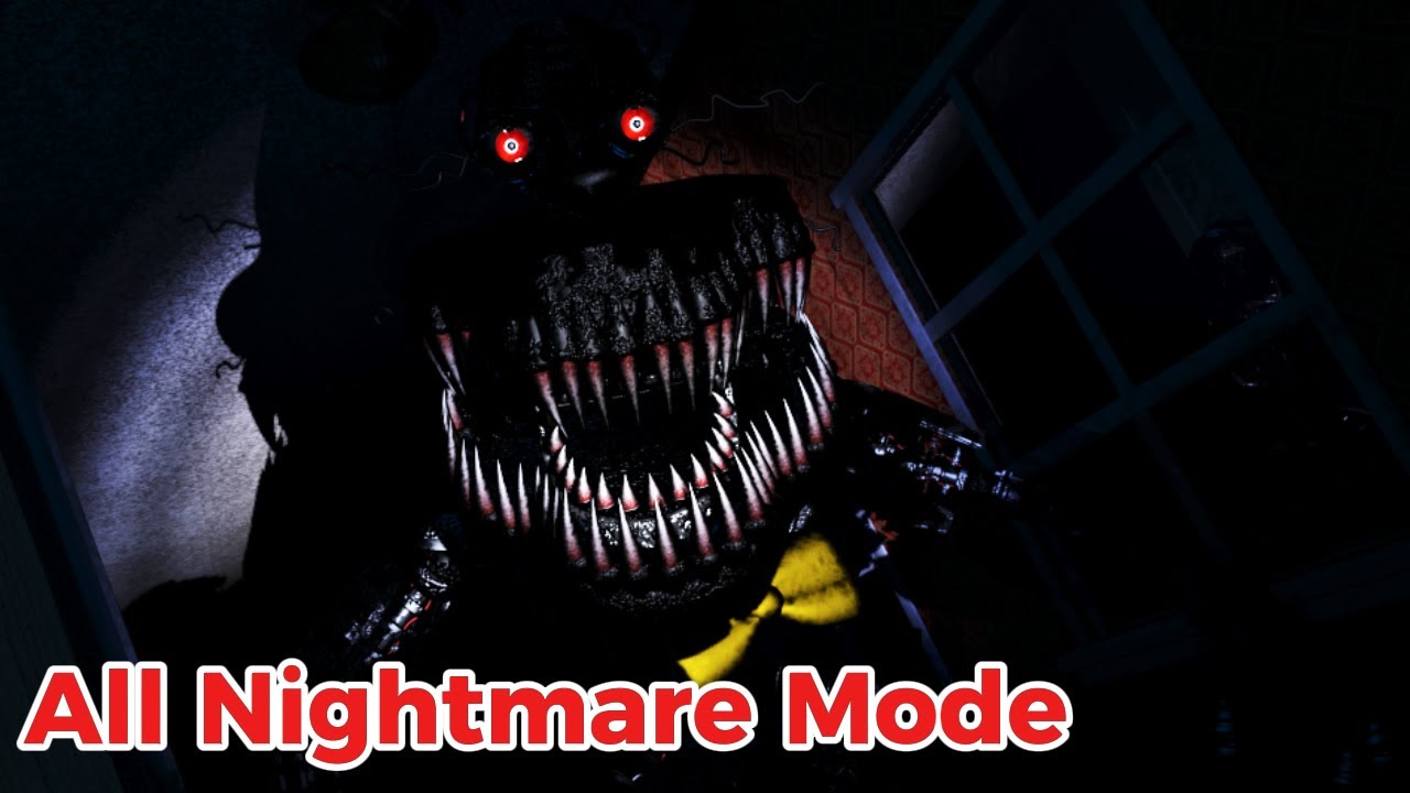 NIGHTMARE IS PISSING ME OFF | FNAF 4 All Nightmare Mode COMPLETE