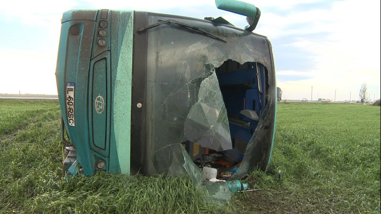 TV IALOMITA - Mărturii din autocarul răsturnat de tornadă