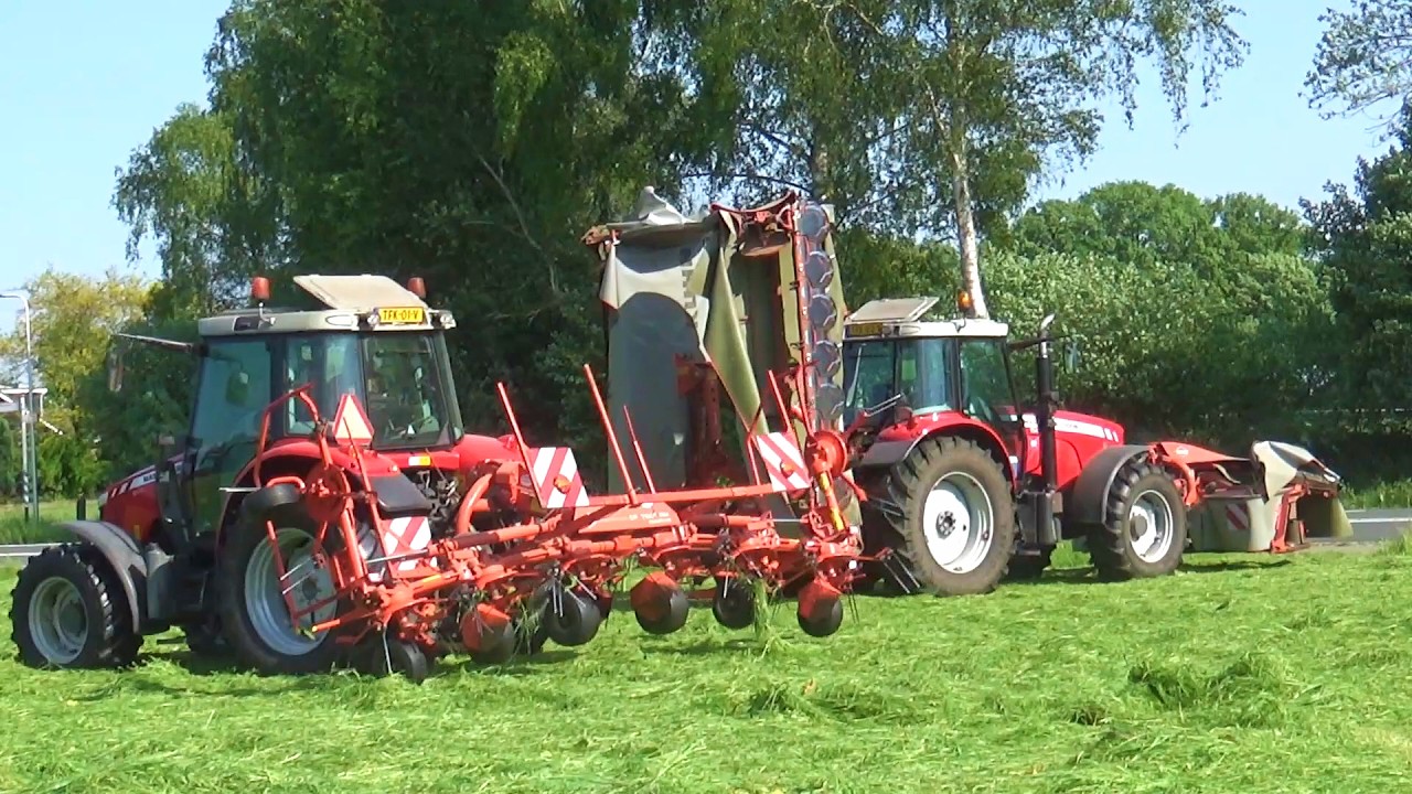 MF mowing silage