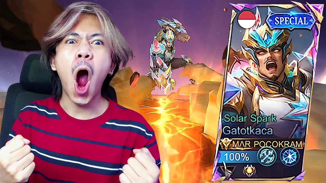 REVIEW SKIN SPECIAL M7 GATOTKACA SOLAR SPARK - Mobile legends