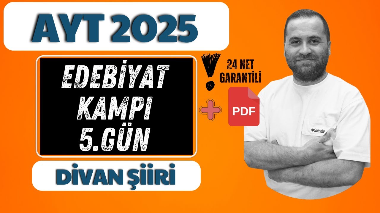 Divan Edebiyatı - Nazım Biçimleri - Sanatçılar/ 12 Günde Ayt Edebiyat Kampı /📌5. GÜN