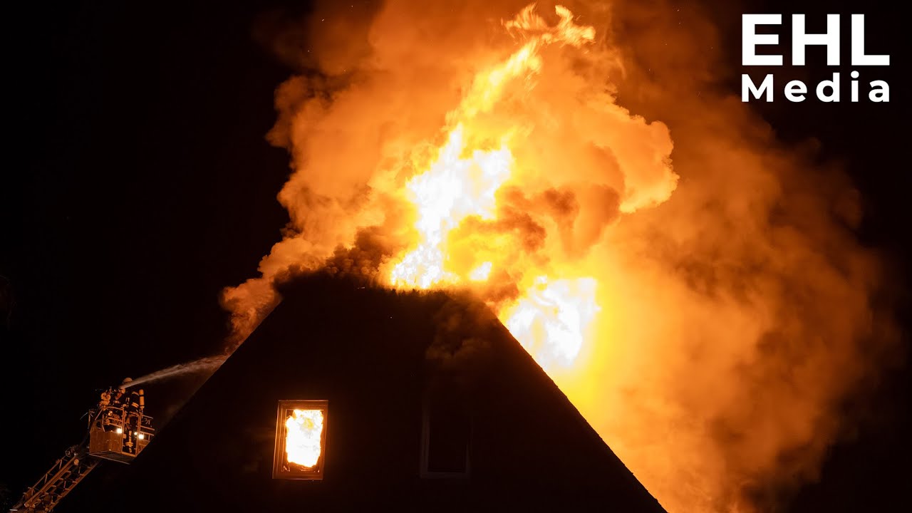 🔥 Tragischer Brand in Rochlitz: Zwei Tote nach Dachstuhlbrand