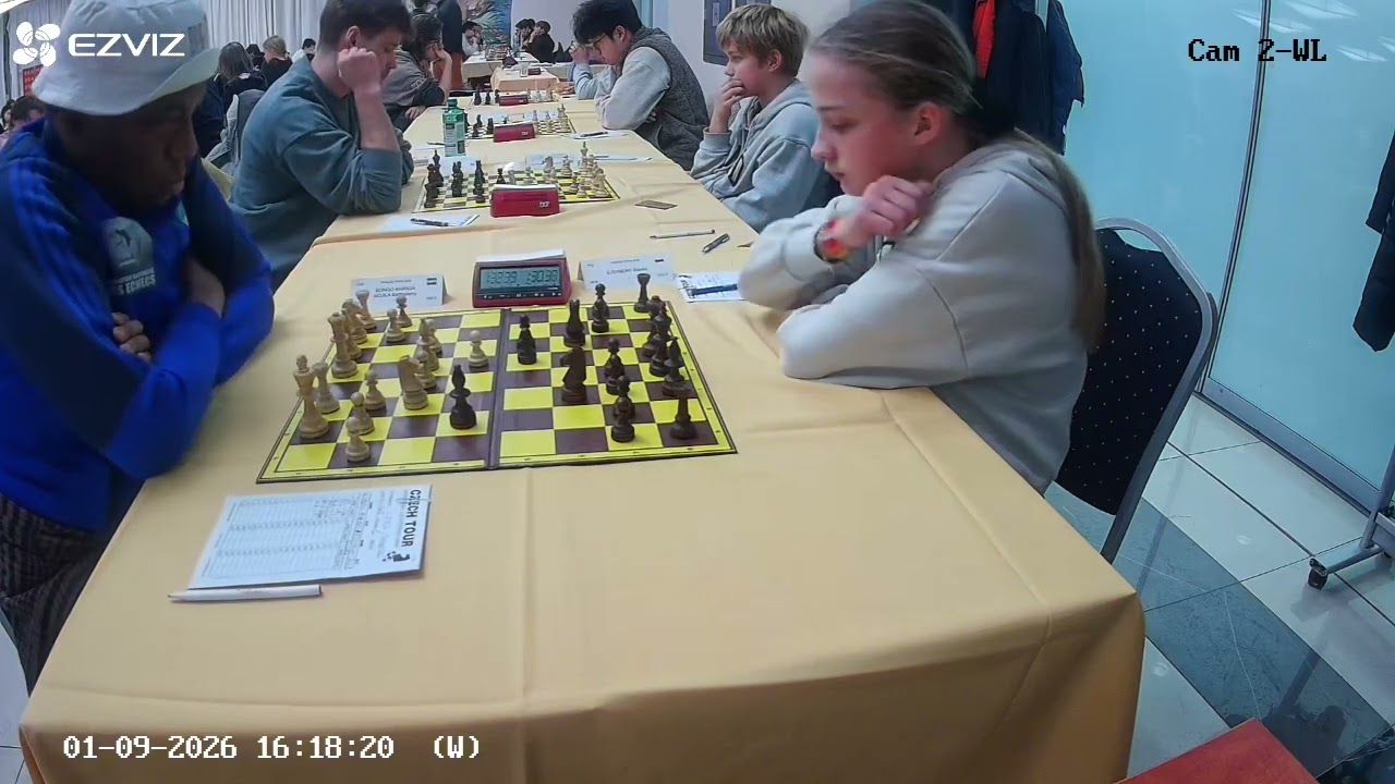 OPEN MI de Pragues 2026.                                Ronde 1: Je rencontres une WFM à 2051 elo