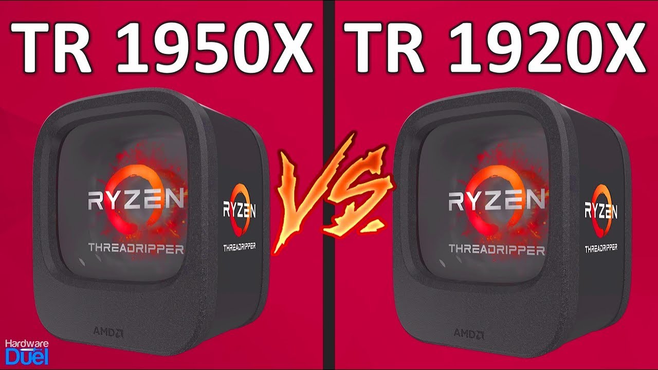 Threadripper 1950X vs 1920X - Full Comparison (in 4K)