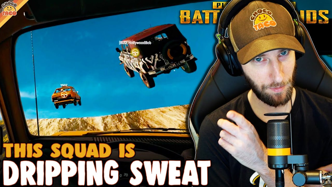 This Squad is Dripping Sweat ft. Quest, HollywoodBob, & VSNZ | chocoTaco PUBG Erangel Squads