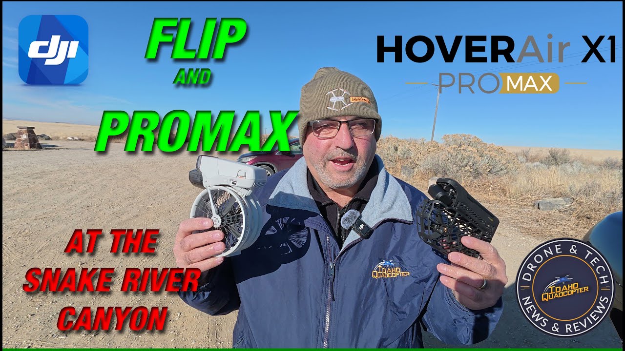 HOVERAIR X1 PROMax and DJI Flip at Dedication Point on the Snake River Canyon