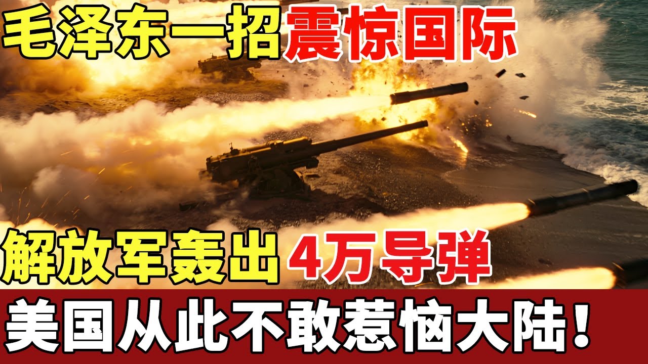 金门炮战毛泽东一招震惊国际，解放军轰出4万导弹，蒋介石气到吐血，美国从此不敢惹恼大陆！【揭秘】