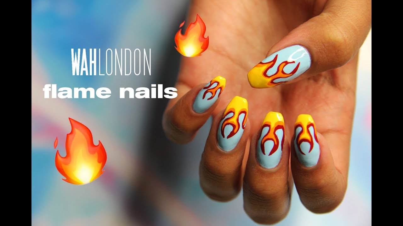 Flame Nail Art | WAH London