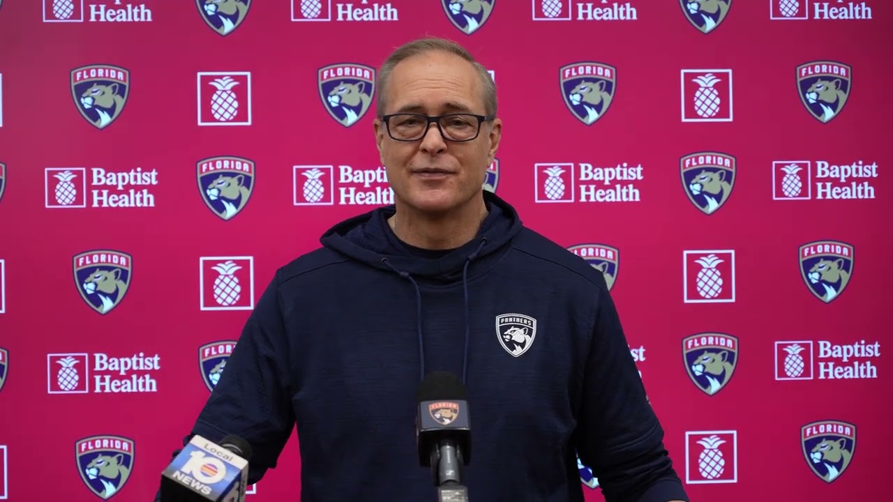 Paul Maurice, Panthers Morning Skate: Florida without Reinhart vs. Detroit Red Wings